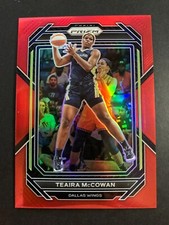 2023 #52 Teaira McCowan WNBA Panini Prizm Red Prizm /199 Wings