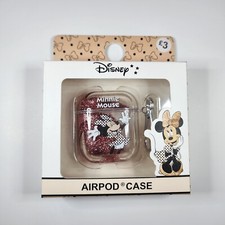 Primark Disney Minnie Mouse Airpods 1 2 Case Glitter Travel New
