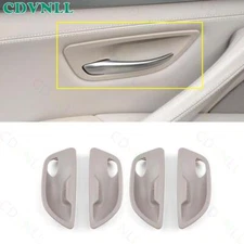 Fit For BMW 5 Series 2011-17 Matte Gray  Inner Door Bowl Sticke Panel Trim 4PCS
