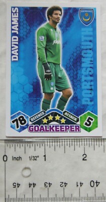 2009/10 Topps Match Attax Trading Card - David James, Portsmouth FC