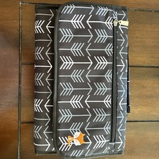 Lil Fox Portable Baby Diaper Changing Pad Black Arrow Unisex Design