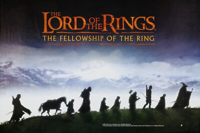 2001 Lord Of The Rings The Fellowship Of The Ring Movie Poster