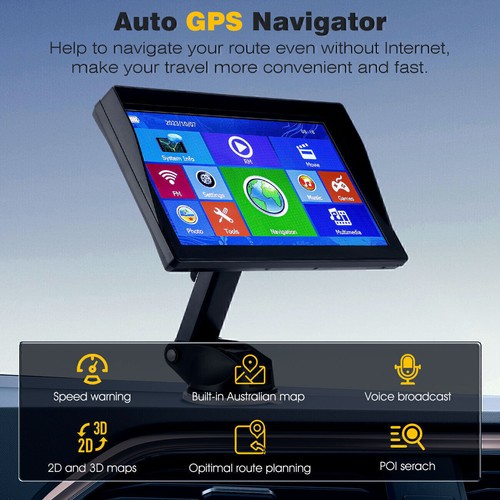 9" Touchscreen GPS Navigation Truck Navigator with Free Australia Map AUS - Picture 2 of 20