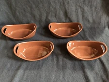 Set of 4 Rachel Ray Bubble & Brown 12 oz Stoneware Side Baker Casserole Dishes