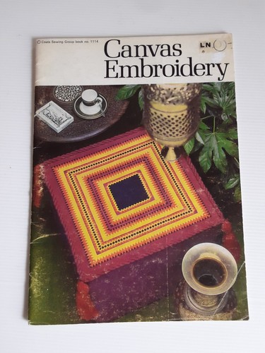 Coats Sewing Group Book 1114  Canvas Embroidery Patterns Instructions How To