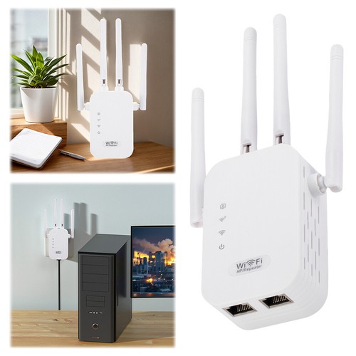 1200Mbps Wireless WiFi Repeater Dual-Band 2.4GHz/5GHz Enhancer (300M EU Plug) - Bild 6 von 12