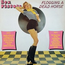 SEX PISTOLS Flogging a Dead Horse BANNER HUGE 4X4 Ft Fabric Poster Tapestry