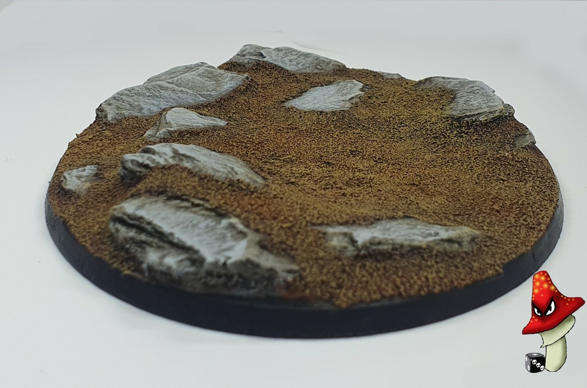 Base Scenica Ovale In Resina Rock Slate 170mm &ndash; Warhammer 40k &ndash; Evil Mushroom Games UK