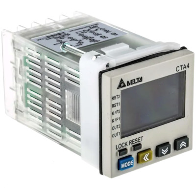 New Delta CTA4100A Timer Counter Tachometer 100~240VAC 6-LCD Display Transistor