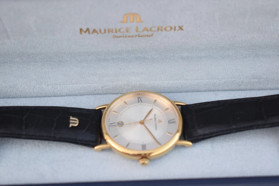 Maurice Lacroix Vitnage Swiss Made Mens Wrist Watch - Ref. No. 69686 -Gold Tone  - Image 3 of 4
