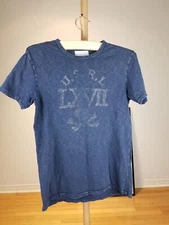 VINTAGE RALPH LAUREN DENIM SUPPLY U.S.R.L INDIGO T-SHIRT SZ SMALL