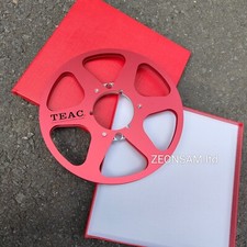 1 PCS 10.5" TEAC 1/4" Empty Tape Reels For Reel To Reel Tape Recorders  Red  