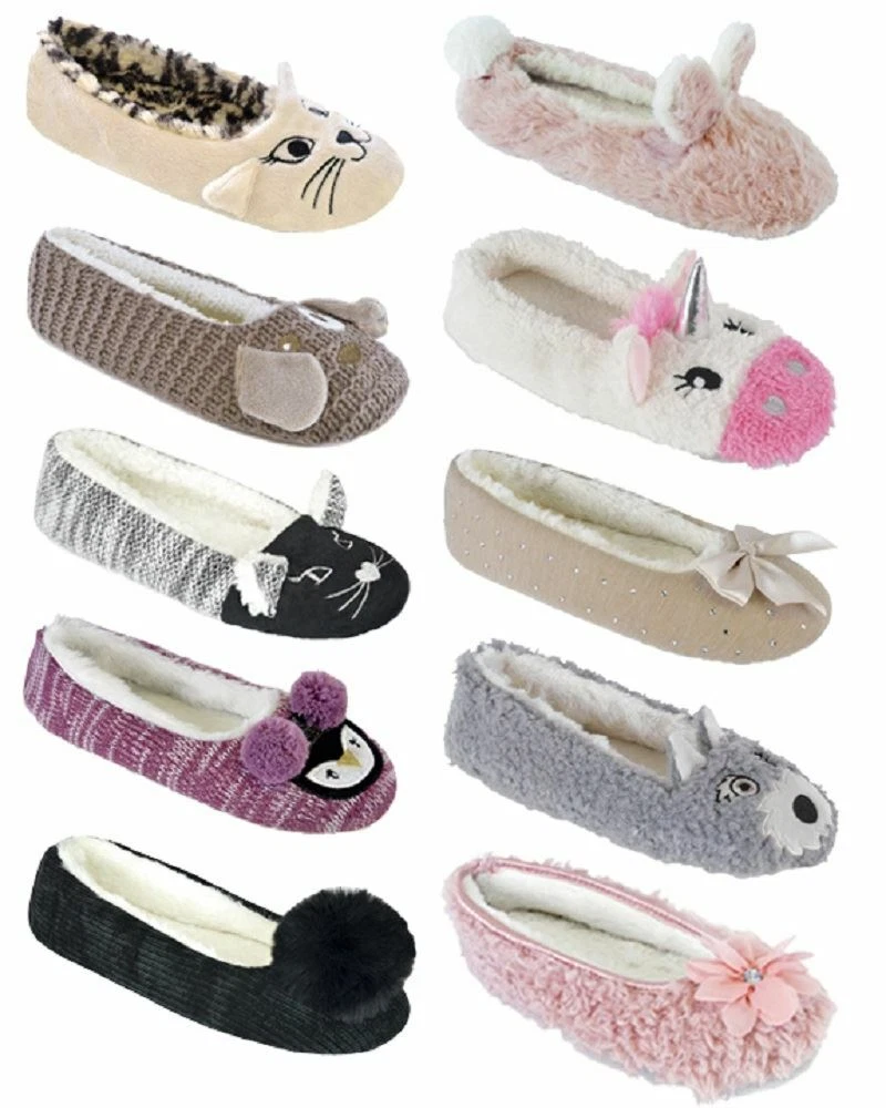 Womens ballerina store slippers