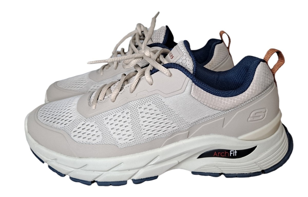 Skechers Mens Arch Fit Sneaker‎ US 9 EUR 42.5 White Textile Upper Shoes SKECHERS MEN main image 4