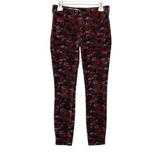 Anthropologie Pilcro High Rise Skinny Corduroy Jeans Womens Size 26 Floral