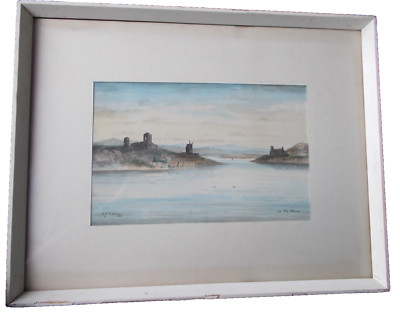 E.J.B EVANS ''On The Douro'' signiert E.J.B EVANS 1908 GERAHMT AQUARELL