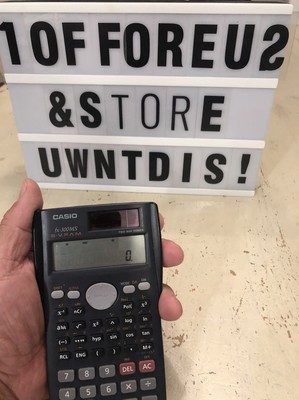 Casio FX-300MS-V.P.A.M. Calculator, Solar Activated. Tested. VGPOC!