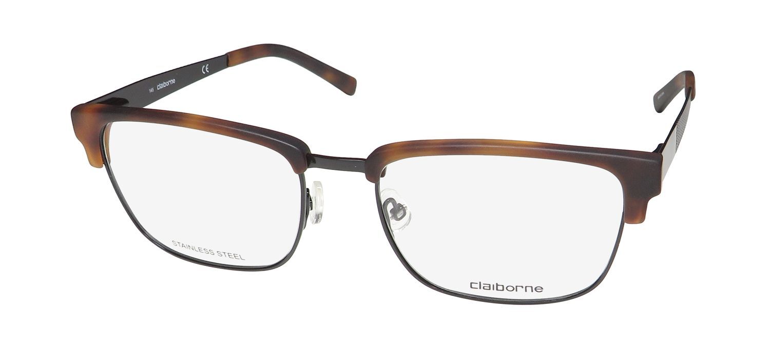 NEW LIZ CLAIBORNE CB247 EYEGLASSES 55-18-145 WR9 DESIGNER METAL & PLASTIC MENS