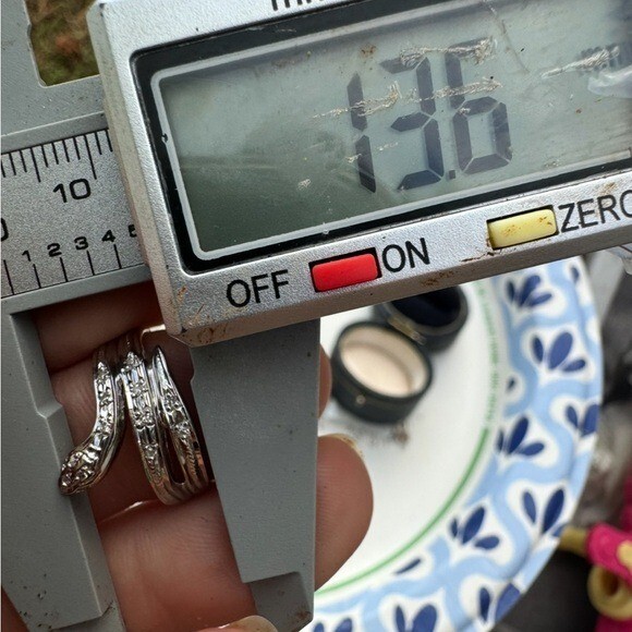 Rare solid platinum genuine diamond snake ring hi… - image 6