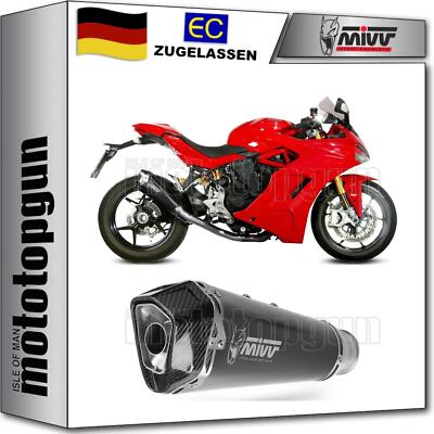 exhaust zugelassen kat delta schwarz mivv fur ducati supersport 939-s 2017 17