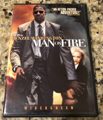 Man Of Fire (DVD,2004,widescreen) Denzel Washington Very Good