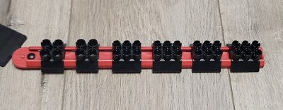 CTA Magnetic 1/4 & 5/16'' Bit Holder Rail Holds 24) 1/4'' Bits & 8) 5/16'' Bits