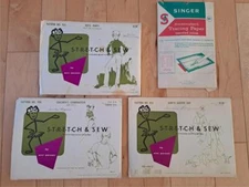 VTG 1967 STRETCH & SEW SEWING PATTERNS BOYS KIDS BABY SLEEPER TRACING PAPER +