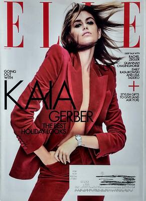 [Single Issue] Elle Magazine: December-January 2022 / Kaia Gerber, Holiday Looks