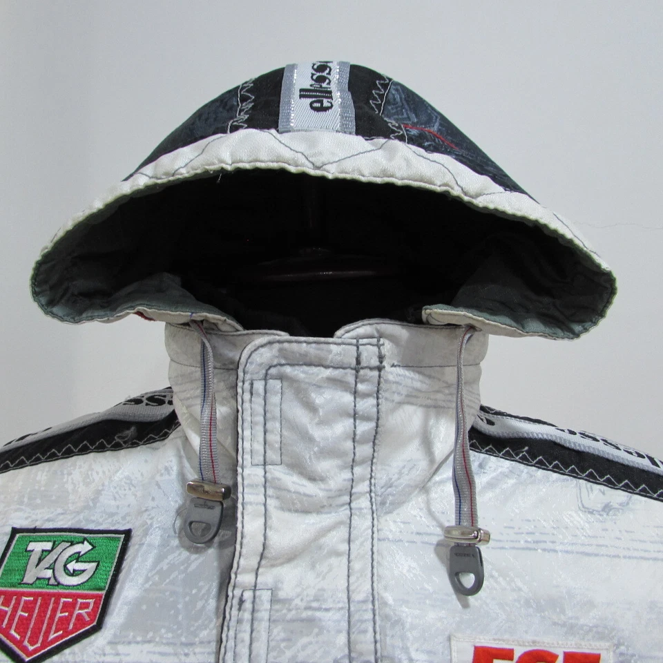 Ellesse Men's VTG Japanese Cocorico Hooded Jacket M Navy 80s/90s REF (Y00433 - Image 3 of 4