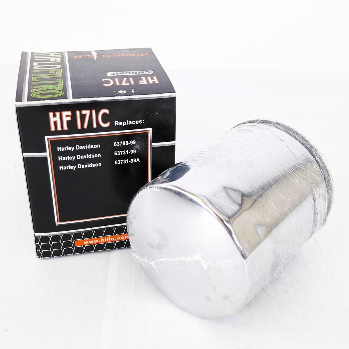 HiFloFiltro HF171C Set of 4 Chrome High Performance Oil