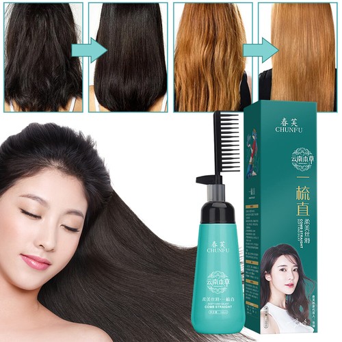 Crema raddrizzante capelli liscia riparazione capelli ruvidi crema raddrizzatore capelli 180 ml - Foto 4 di 18