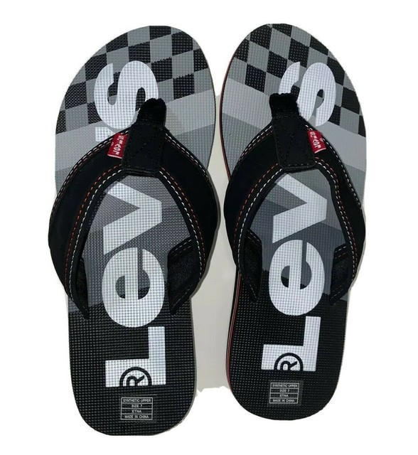 levi's men's flip flops thong sandals