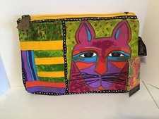Laurel Burch Cosmetic or Clutch Bag Cat New