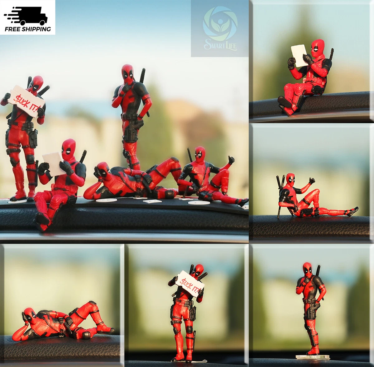 Anime Auto Innen Dekoration Mini Action Figure Deadpool Auto