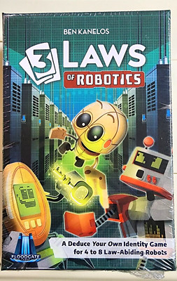 3 Laws of Robotics Floodgate Games Card Game Ben Kanelos ~ NEW AND SEALED 13+