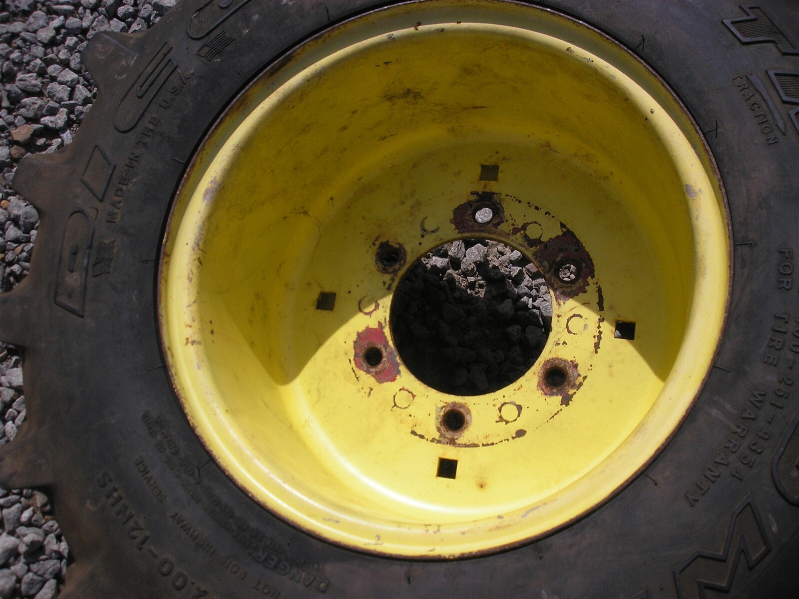 Bolens HT20 HT23 1886 Wheel Horse D200 Tractor Rear Ag Tires Wheels