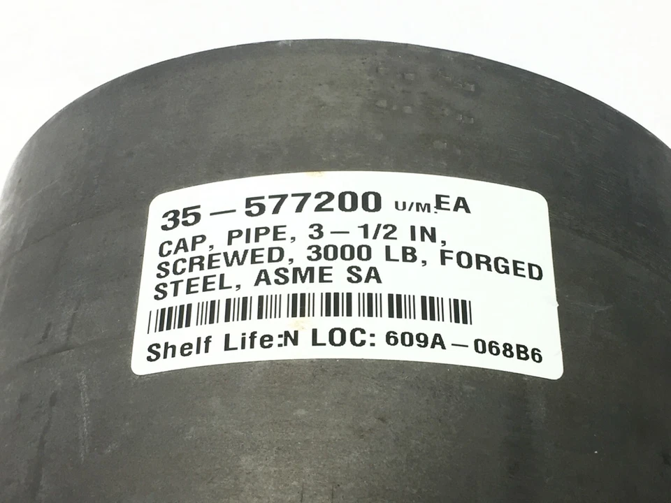 Pipe End Cap Forged Steel 3-1/2" 3000LB - Image 4 of 4