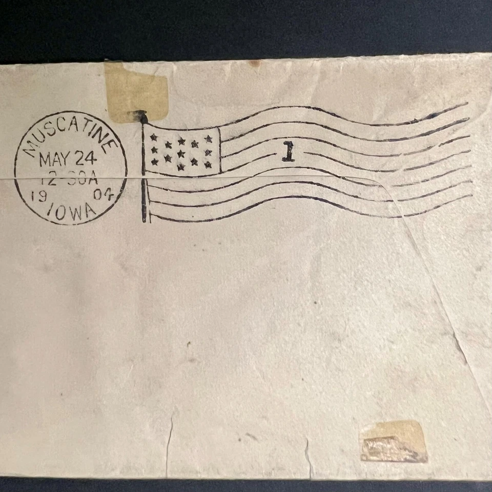 1903 EE. UU. #301 - 2c Washington - Vinculado a 1904 cubierta RFD - Wilton Junction, Iowa Foto 3 de 4