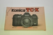 Konica TC-X instruction book. English/German/French/Spanish. 47 pages
