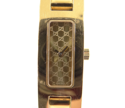 GUCCI Quartz Ladies Watch 3900L Gold Tone Dial Battery Replaced