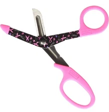  Prestige Medical Stylemate Utility Scissor, Hope Pink Ribbon , 5.5 Inch 