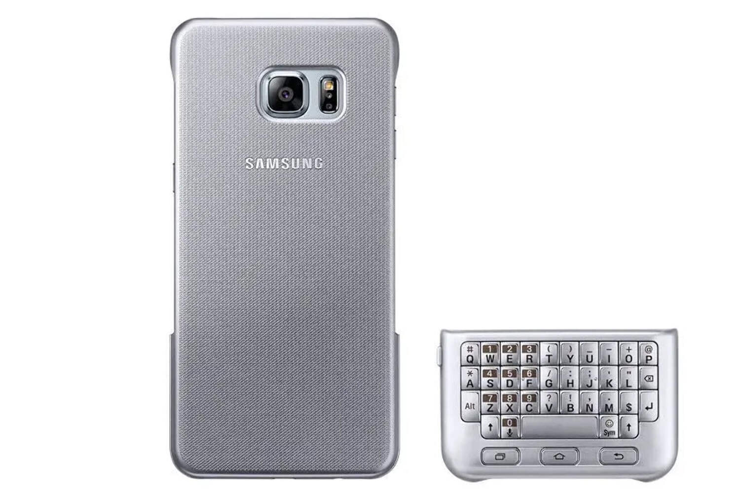 Clavier AZERTY Samsung argent pour rédiger vos e-mails sur Galaxy S6