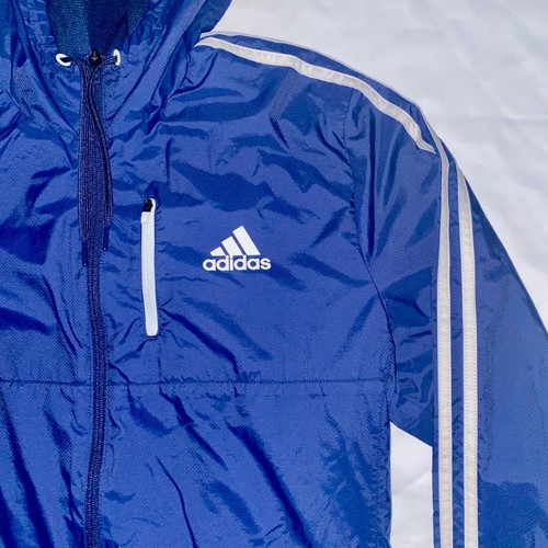 Super Rare Vintage Adidas Jacket Navy Blue Glanz Cal Surf Shell Large Tall - Imagen 4 de 7