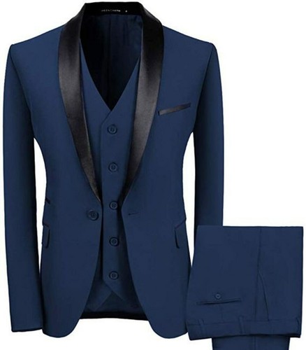 Costume Homme Slim 3 Pièces - Coupe Moderne - Blazer, Gilet Et Pantalon - Idéal Soirée & Bureau