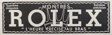 Publicité de presse 1939 Montre de luxe ROLEX - Petite 04x12cm