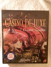 Casino De Luxe 7 Classic Games Software PC New in Box 1995, E10  Everyone 10 