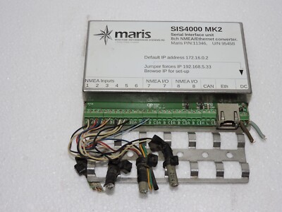 Maris SIS4000 MK2 Serial Interface Unit 8ch NMEA/Ethernet Converter P/N 11346