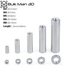 20pcs/lot M3/M4/M5/M6/M8 Aluminum Threaded Round Spacers Standoff Spacer for CNC