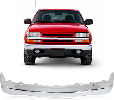 Front Bumper Face Bar W/O Molding Holes Compatible with 1998-2004 Chevrolet S10