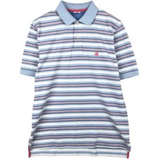 Used Brooks Brothers 1818 Short-Sleeve Striped Polo Shirt Men's Size M approx.